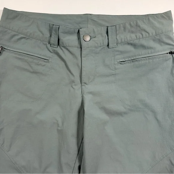 Columbia Omni-Shield Women’s Hiking Pants Size 14 Gray Green Outdoor Trail - Picture 2 of 12